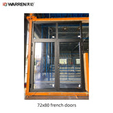 Warren 72x80 Double French Doors With Black Interior French Doors